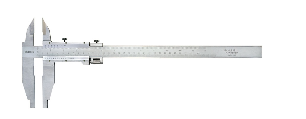 Heavy Duty Vernier Calipers With Upper Knife-edge (Open block)