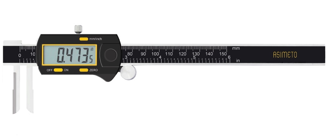 Digital Calipers With Long Internal Measuring Jaws
