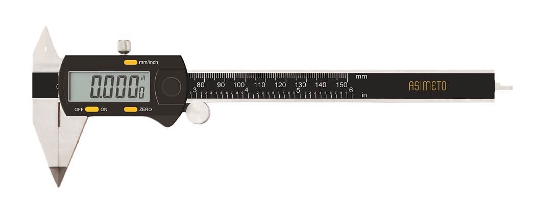 Digital Calipers With Point Jaws