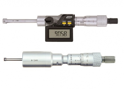 Two and Three Point Internal Micrometers  (2-12mm / .08-.5")